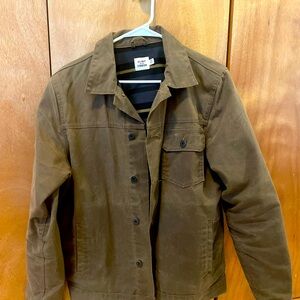Flint and Tinder Waxed Trucker Jacket Flannel Lined - Medium